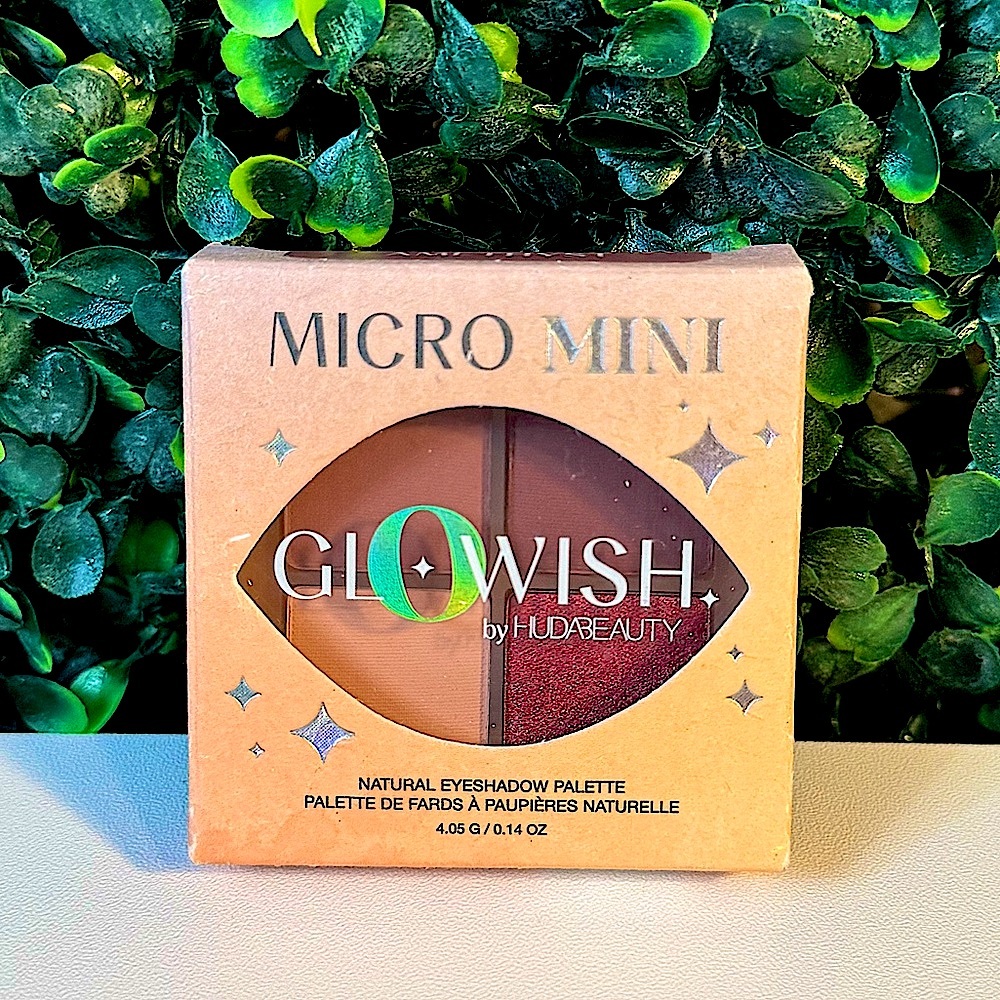 Huda Beauty GloWish Micro Mini Eyeshadow Palette (Natural) New